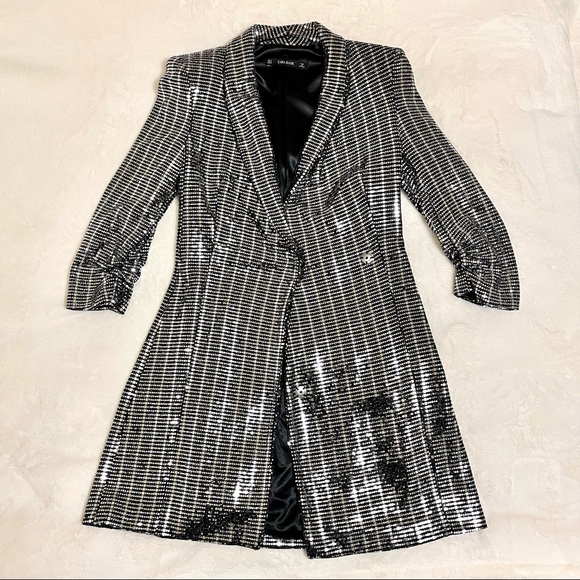 Zara Jackets & Blazers - Metallic blazer dress